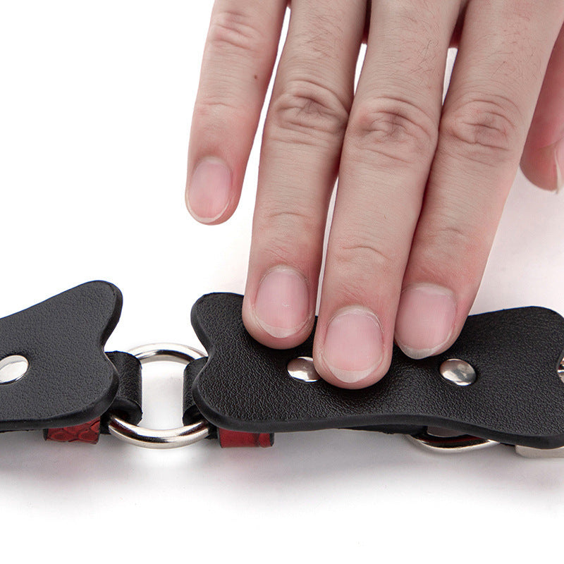 Collar and Handcuffs Restraint Set