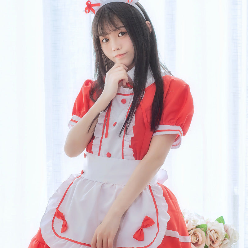 Classic Maid Costume - Red / 4XL