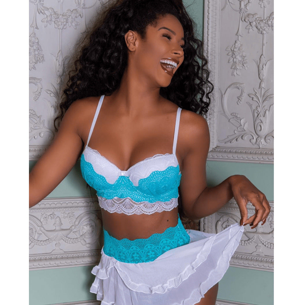 Lace Babydoll and Thong Set