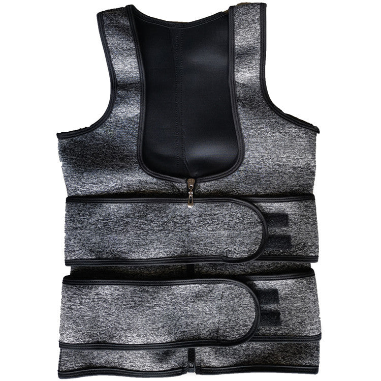Adjustable Waist Cincher Corset - Grey / S
