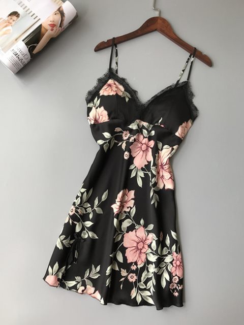 Satin Lace Nightdress