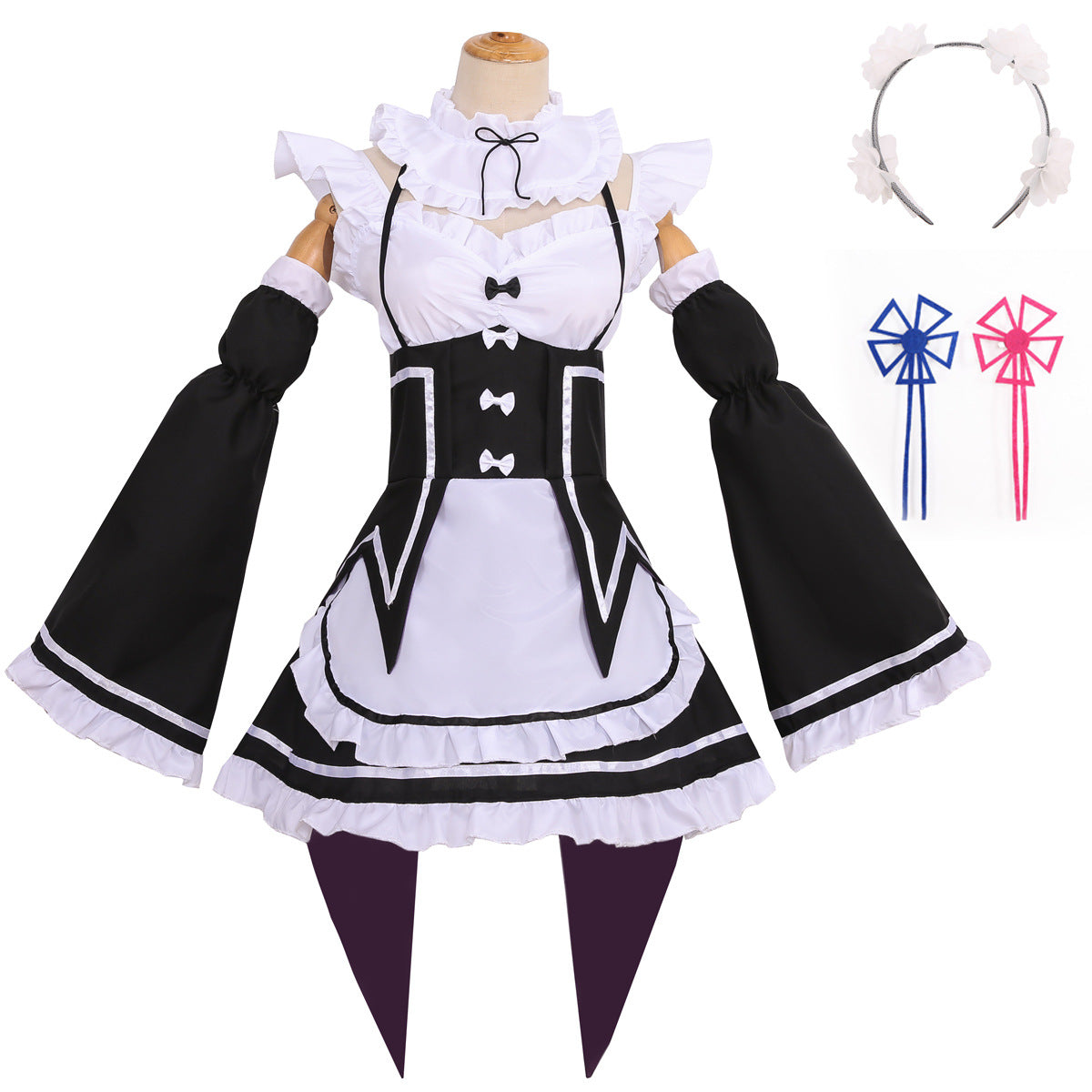 Black and White Maid Costume