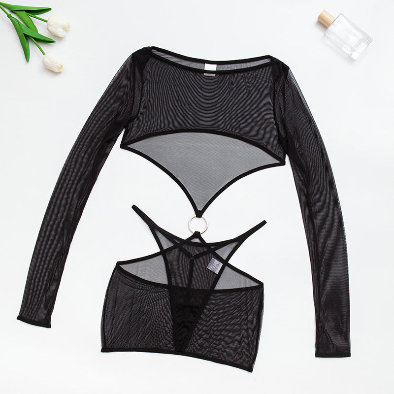 Sheer Mesh Lingerie Set