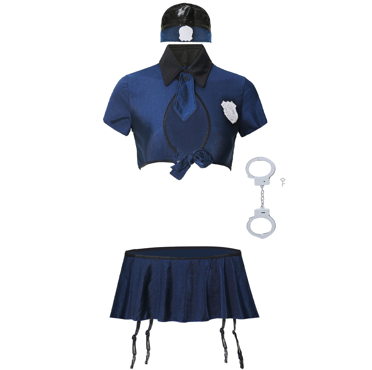 Cop Roleplay Costume - Dark Blue / S