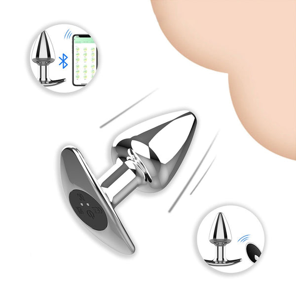 Vibrating Metal Butt Plug
