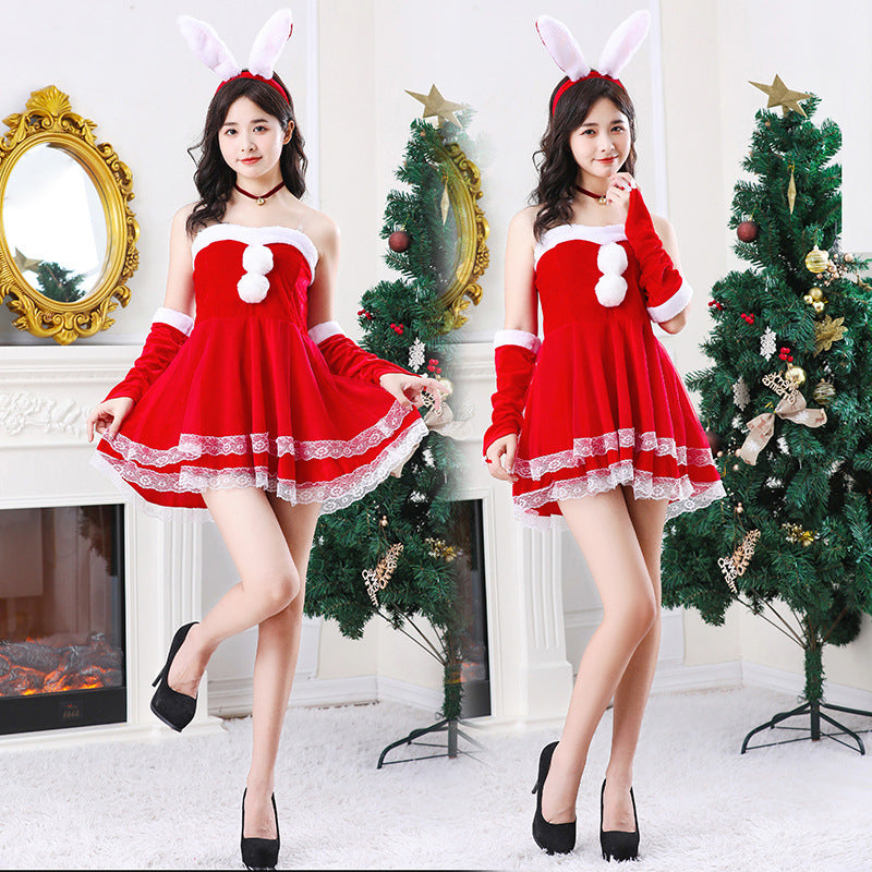 Christmas Bunny Maid Costume