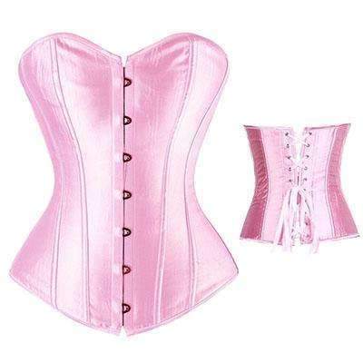 Lace-Up Boned Bustier Corset