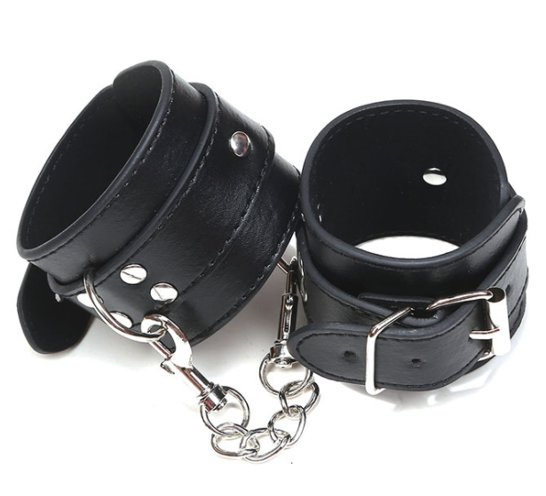 Faux Leather Handcuffs