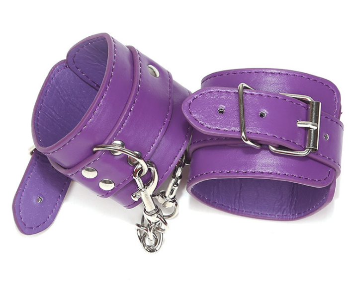 Faux Leather Handcuffs