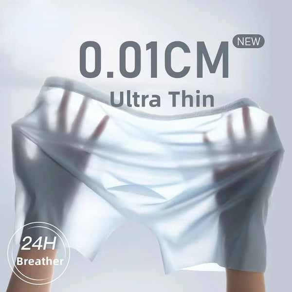 Men's Seamless Ice Silk Boxers