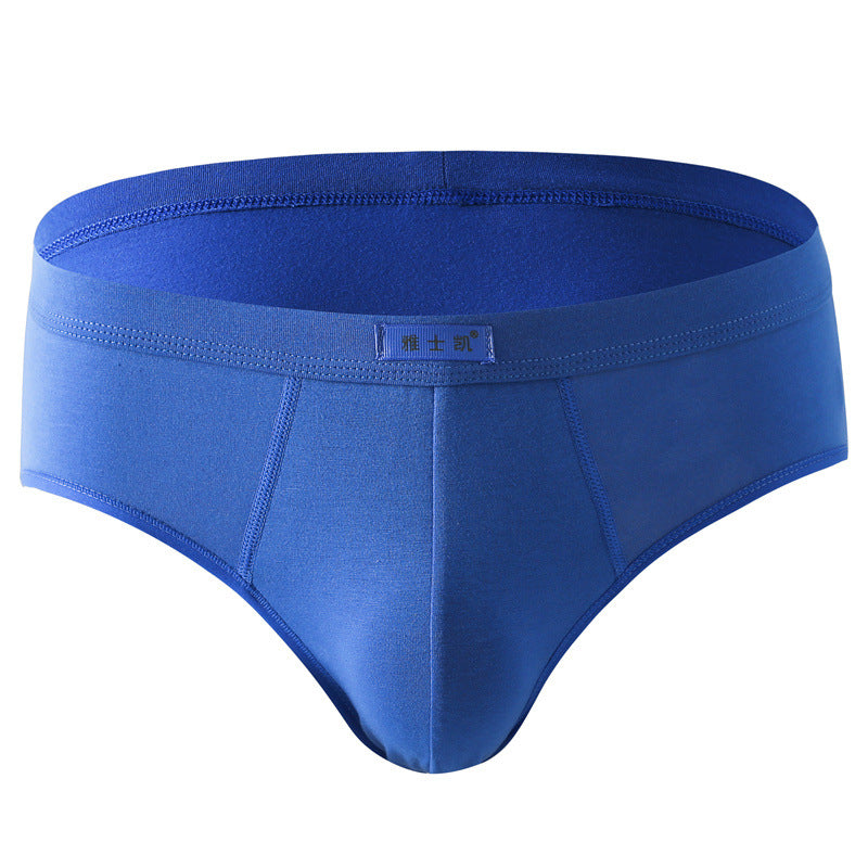 Men's Soft Cotton Briefs - Navy Blue / M